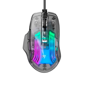 Миша Havit HV-MS1011SE Transparent Black (програмовані клавіші) 69896