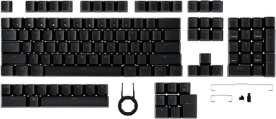 Zestaw keycapów ASUS ROG PBT Doubleshot Keycap Set 124 szt. Black (90MP0280-BAUA00)