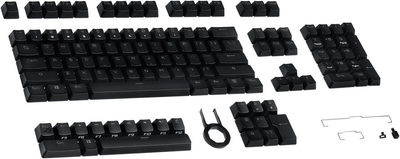 Zestaw keycapów ASUS ROG PBT Doubleshot Keycap Set 124 szt. Black (90MP0280-BAUA00)