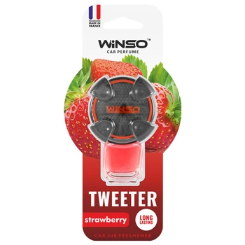 Ароматизатор Winso Tweeter Strawberry 8мл для автомобиля жидкий освежитель воздуха ягодный ароматизатор для салона (IO-JU_22B)