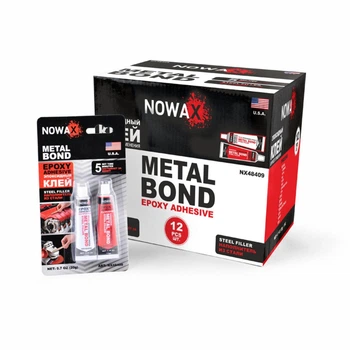 Клей епоксидний двокомпонентний Nowax Metal Bond 20г сталевий клей для металу кераміки пластику універсальний (LO-TH_11C)