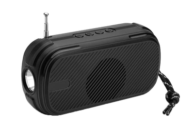 Портативна Bluetooth колонка N98KN YG-A30, 3 Вт, FM, AUX, вологозахищена, ліхтарик, Black-Grey