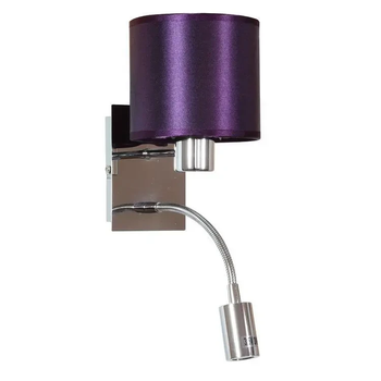 Бра Candellux SYLWANA 1x60w E27 метал текстиль хром
