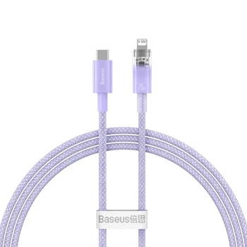 Кабель Baseus Explorer USB Type C - Lightning 1 м Purple (CATS010205)