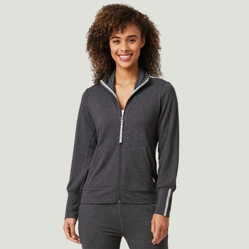 Кофта Free Country Luxe Shirred Zip Jacket Color: Charcoal (7RL1A450FC) L