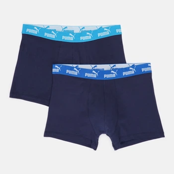 Набор трусов боксеров мужских хлопковых Puma Elements Men Basic Boxers 93875306 M 2 шт Blue/Navy (8720245833332)