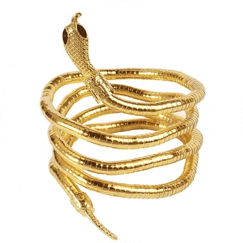 Женское гибкое колье SnakeHugs, золотистое
