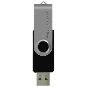 Флеш-накопитель USB3.2 16GB Goodram UTS3 (Twister) Black (UTS3-0160K0R11)