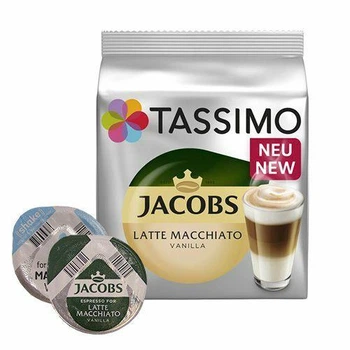 Кофе в капсулах Jacobs by Tassimo Vanilla Latte Macchiato (16 капсул = 8 порций)