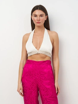 Кроп топ женский Zara 4661/103 M Белый (04661103250035)