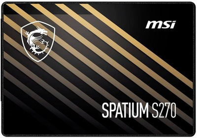 Накопитель SSD 480GB MSI Spatium S270 2.5" SATAIII 3D TLC (456521)