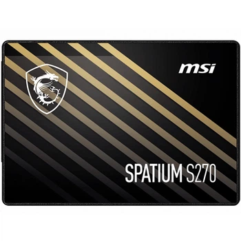 SSD MSI Spatium S270 240 ГБ 2,5" SATA III 3D TLC, чтение 500 МБ/с, запись 450 МБ/с(DL_408D248B9C69)
