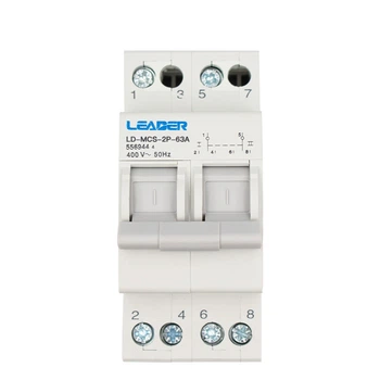 Переключатель трёхпозиционный Leader АС 2Р 63А 400В (LD-MCS-2P-63A)