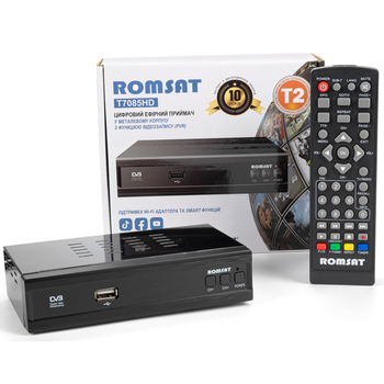 Т2 ресивер тюнер ROMSAT T7085HD