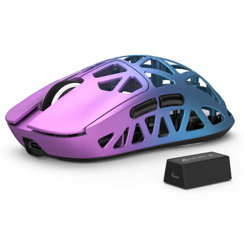 Геймерська бездротова (Bluetooth + 2,4G) миша з магнію Attack Shark R2, PixArt PAW3950, 8K, 42000DPI, PurpleBlue/ФіолетовоСиня (R2-3950PB)