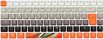 Набор из кейкапов Sharkoon SKILLER SGK50 S3 D6 и игровой поверхности SKILLER SGP30 XXL D6 Multicolored (4044951039784)