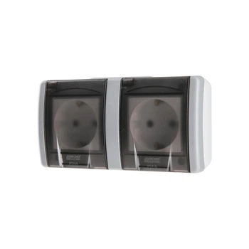 Розетка двойная с заземлением Mono Electric OCTANS IP54