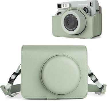 Чохол-сумка для фотоапарата Instax Wide 400 зелений green з ремінцем