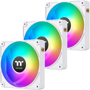 Набор из 3 вентиляторов Thermaltake CT120 EX Reverse ARGB Sync White (CL-F194-PL12SW-A)