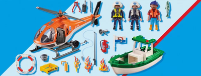 Набір іграшок Playmobil Rescue Action Місія берегової пожежної охорони (4008789704917)