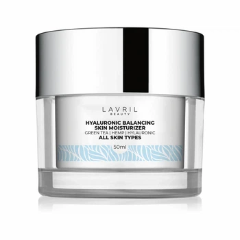 Крем для лица увлажняющий с маслом конопли и гиалуроновой кислотой Lavril Beauty, 50 мл