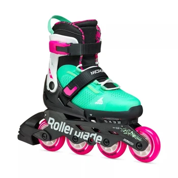 Коньки роликовые Rollerblade Microblade XT 2025 black-sea green 28-32