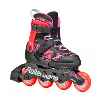 Коньки роликовые Rollerblade Microblade 2025 SL black-coral 28-32