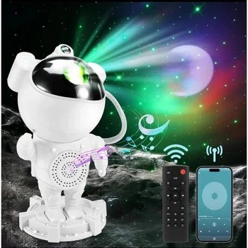 Ночник проектор звездного неба Астронавт с Bluetooth колонкой Sky Star Astronaut Bambi ZZ-202 44091072