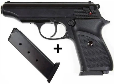 Стартовый пистолет SUR 2608 black с доп. магазином Walther PP