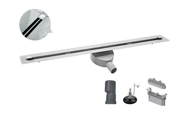 Душевой трап "Тонкий" из нержавеющей стали SUS304 Koer FD07-20x700-Slender (KR5136)