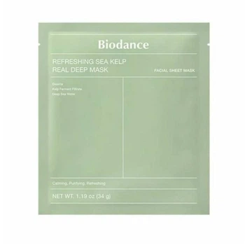 Освіжаюча гідрогелева маска з ламінарією Biodance 34г