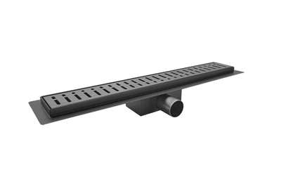 Трап для душа линейный Koer FD35-70x900-Graphite графит из нержавеющей стали 70x900 мм с решеткой (KR5144)