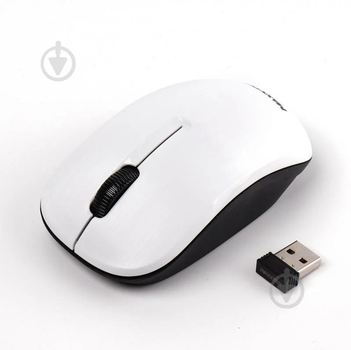 Компьютерная мышь Maxxter Mr-333-W беспроводная, USB, White