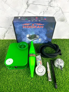 Кальян "Capsule Nanosmoke Deluxe Green" с охлаждающим мундштуком "Bazooka"