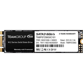 Накопичувач SSD 256GB TEAM M.2 SATA3 MS30 RETAIL (TM8PS7256G0C101)