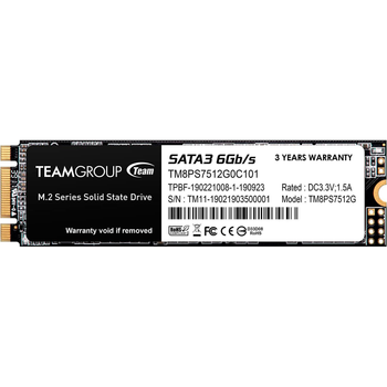 Накопичувач SSD 512GB TEAM M.2 SATA3 MS30 RETAIL (TM8PS7512G0C101)