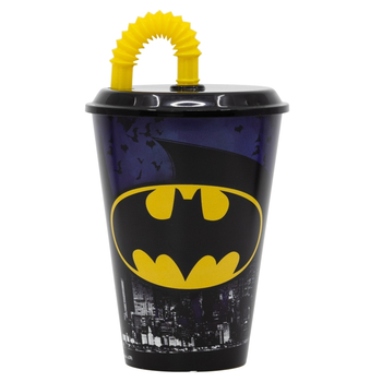 Стакан для дітей з трубочкою 430 мл Stor Batman (85540)