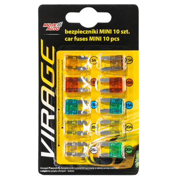Комплект ножових запобіжників Mini 10шт VIRAGE 94-016