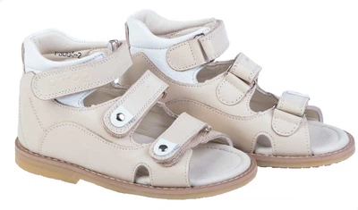 Ортопедические сандалии для мальчиков Ortop 004-2 Beige (кожа), размер 23, артикул (004-2 Beige_23)