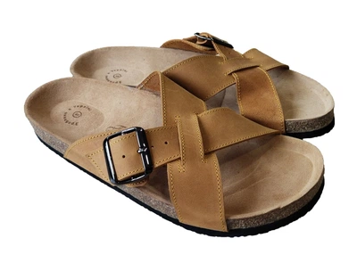 Ортопедические шлепанцы мужские FootCare, FA-303 песочные, размер 46