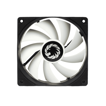 Вентилятор Gamemax GMX-WFBK-WT имеет диаметр 120 мм