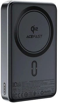 Powerbank Acefast M11 PD30W Qi2 10000mAh Black (6974316282341)