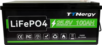 Аккумуляторная батарея TTN LiFePO4 25.6V, 100Ah (0746020706422)