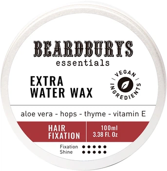 Воск для волос Beardburys Extra Water Essentials Сильной фиксации 100 мл (8431332128315)