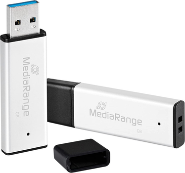 Флеш пам'ять USB MediaRange USB 3.2 Gen 1 High Performance Flash Drive 128GB Black/Silver (MR1902)