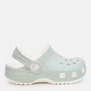 Дитячі крокси-сабо для дівчинки Crocs Classic Iridescent Glitter