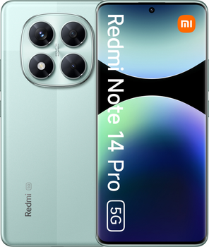 Мобильный телефон Xiaomi Redmi Note 14 Pro 5G 12/512GB Coral Green (MZB0IMSEU)
