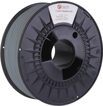 Нитка для картриджа C-Tech Premium Line PLA 1.75 мм RAL7000 Squirrel Grey (TIFCT2322)