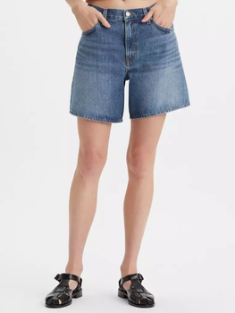 Spodenki damskie jeansowe High Baggy Short Worn Memory Short