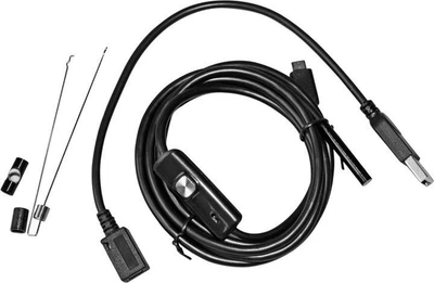 Эндоскопическая водонепроницаемая камера USB с подсветкой, Endoscope camera 2 meter 7mm App ios and android